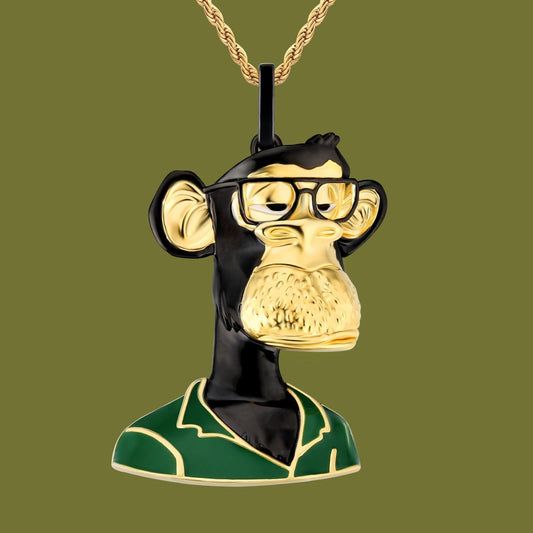 Indifferent Ape Man Pendant by KRKC