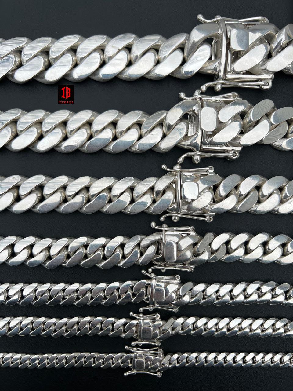 Handmade Tight Link Miami Cuban Chains In 999 Silver - MADE TO ORDER In 1-2 Weeks - Flawless Karat