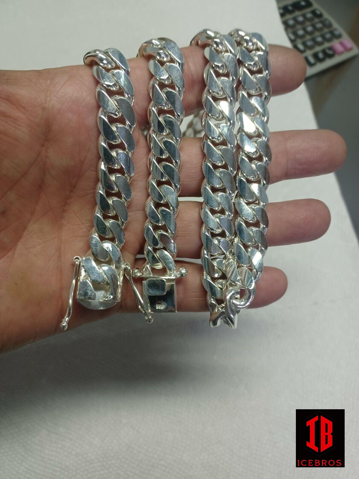 Handmade Tight Link Miami Cuban Chains In 999 Silver - MADE TO ORDER In 1-2 Weeks - Flawless Karat