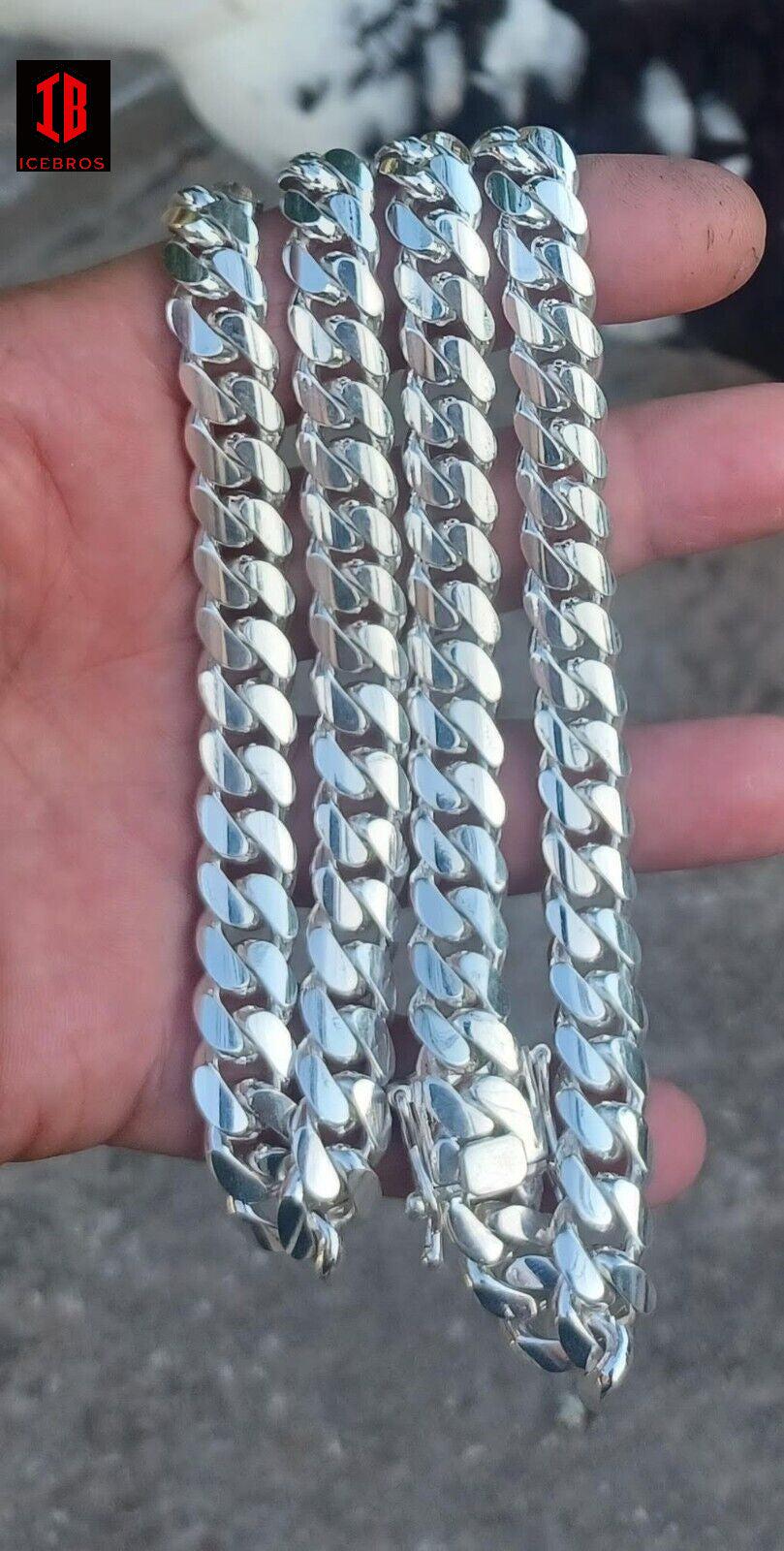 Handmade Tight Link Miami Cuban Chains In 999 Silver - MADE TO ORDER In 1-2 Weeks - Flawless Karat