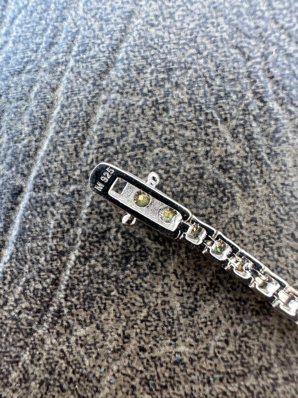 Iced Gray MOISSANITE Tennis Bracelet 925 Silver Pass Diamond Test (3mm-5mm)