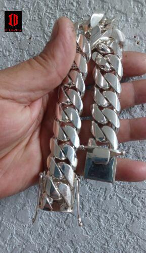 Vermeil Handmade Tight Link Miami Cuban Bracelets In 999 Silver - MADE TO ORDER In 1-2 Weeks - Flawless Karat