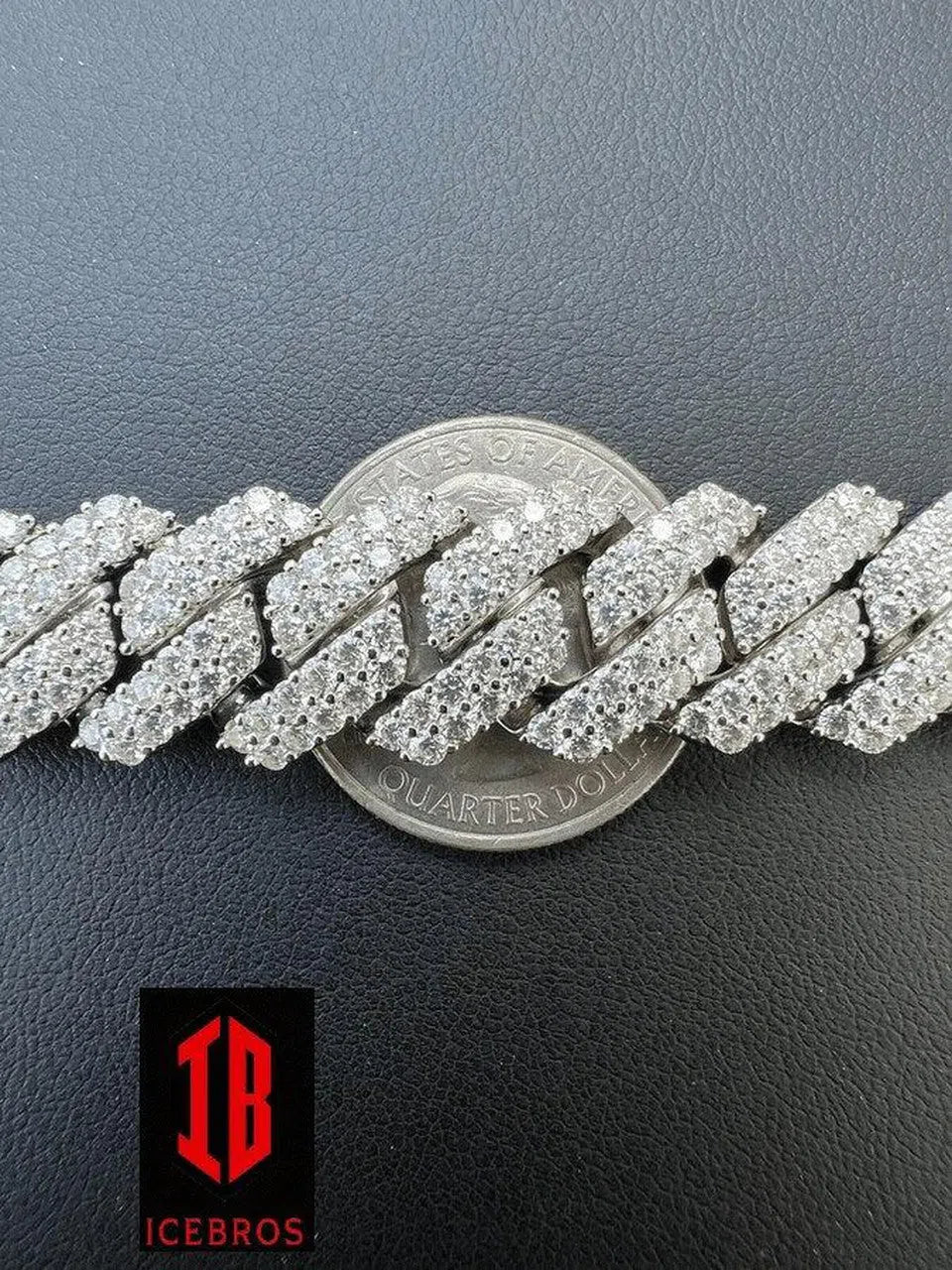 white gold necklace Miami Cuban Link
