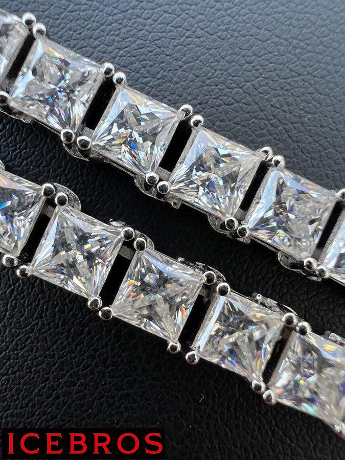 white gold moissanite diamond tennis bracelet for mens