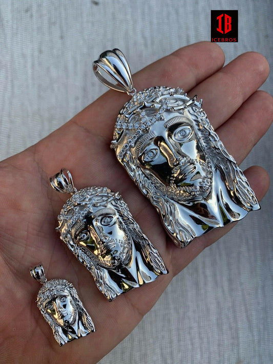 14K Gold + 925 Silver Vermeil Italy Jesus Piece Charm Pendant