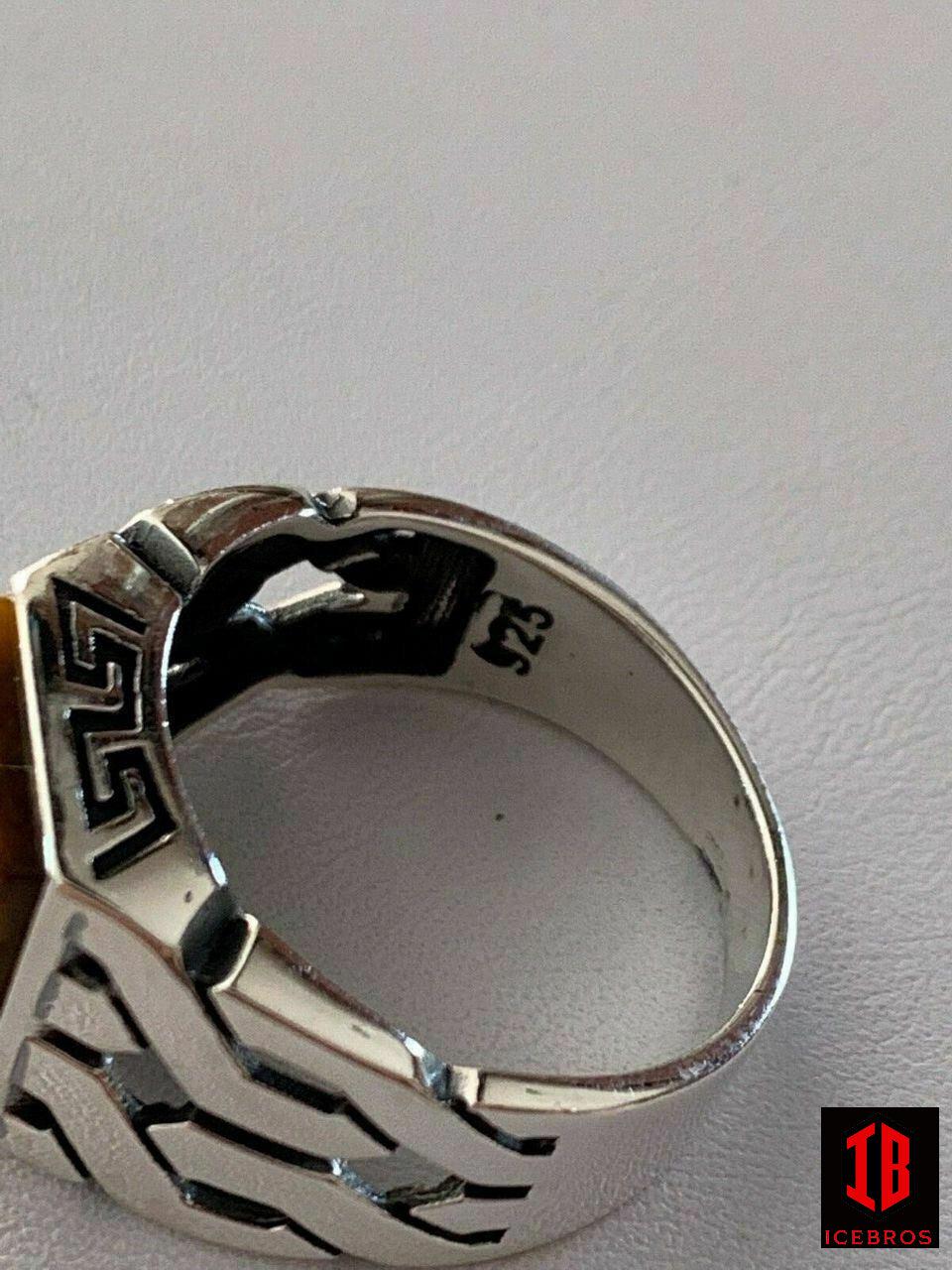 925 Vermeil Sterling Silver Tiger's Eye Ring