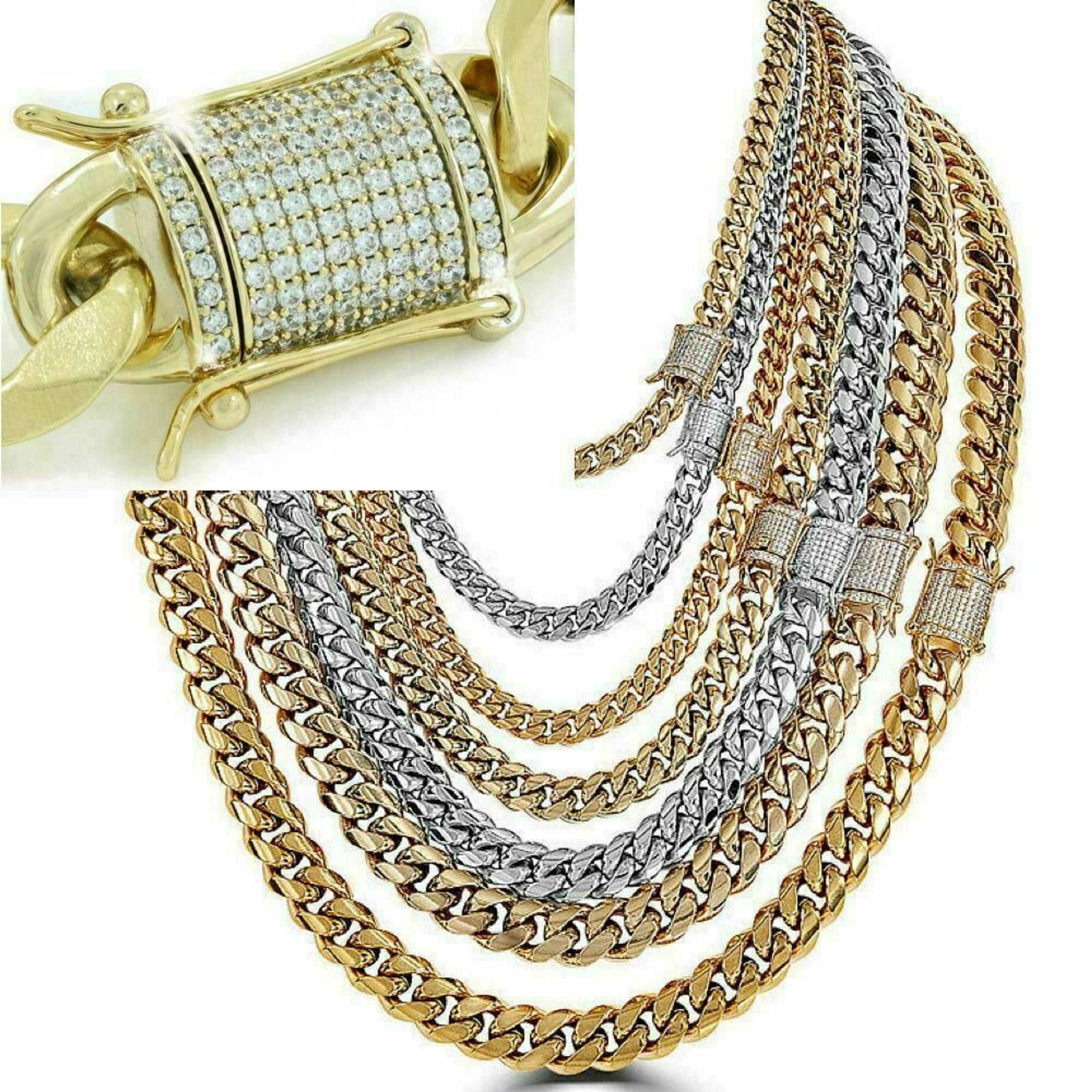 18k Cuban link Gold popular Plated