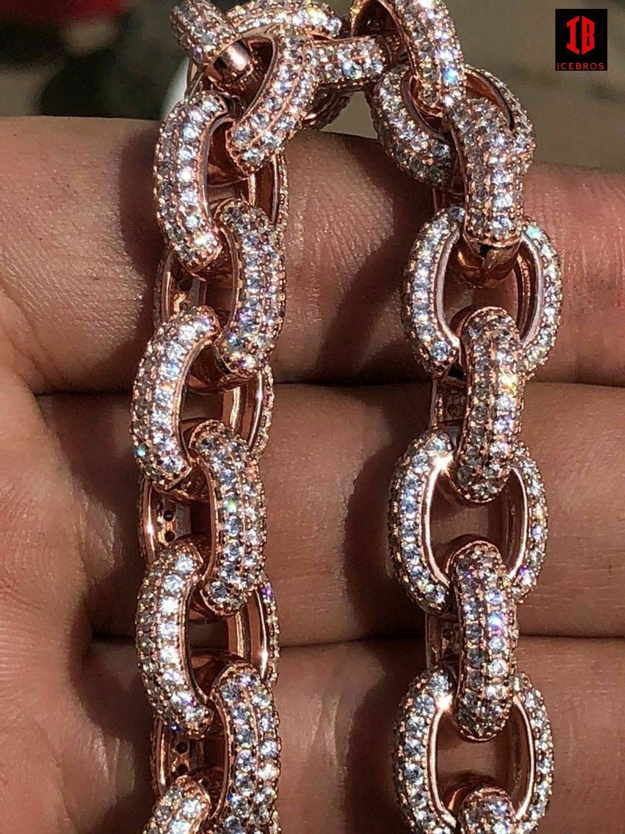 10k Rose Gold & 925 Sterling outlet Silver Rolo Bracelet