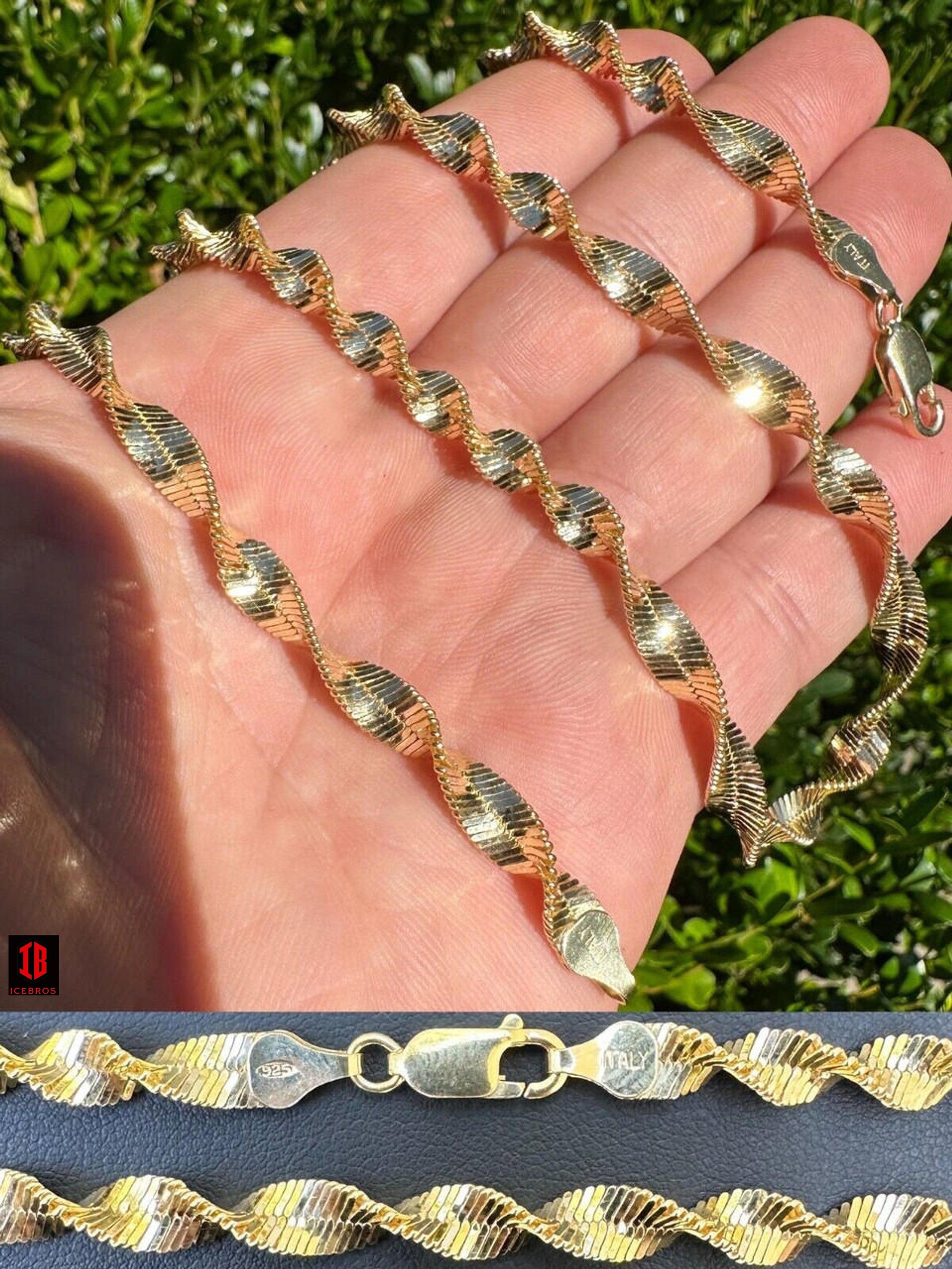 Premium 14K Yellow Gold Diamond Rope Chain | Solitaire Jewelers